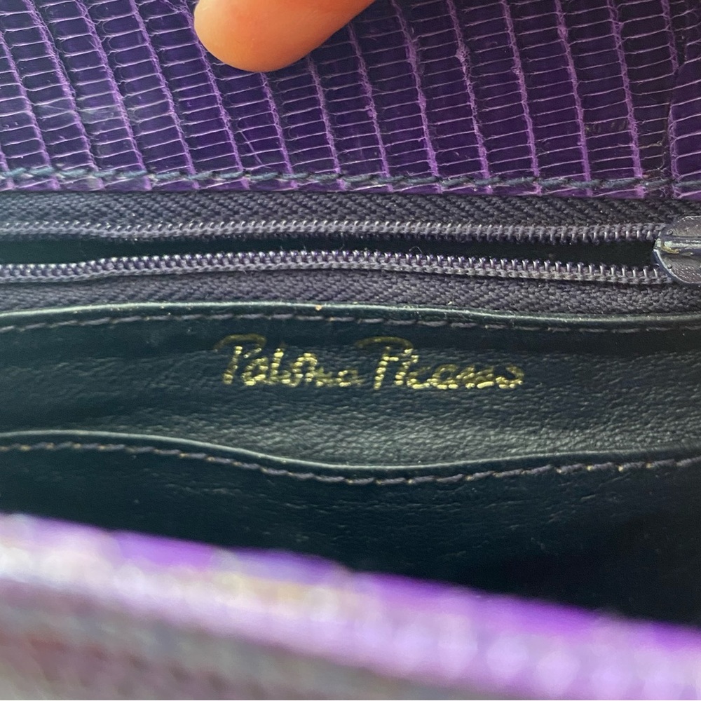 Paloma Picasso Crocodile Shoulder Bag- Excellent Rare Vintage - Picture 10 of 13